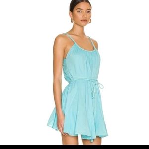 Alice+Olivia Raina godet Blue mini dress Size 6
